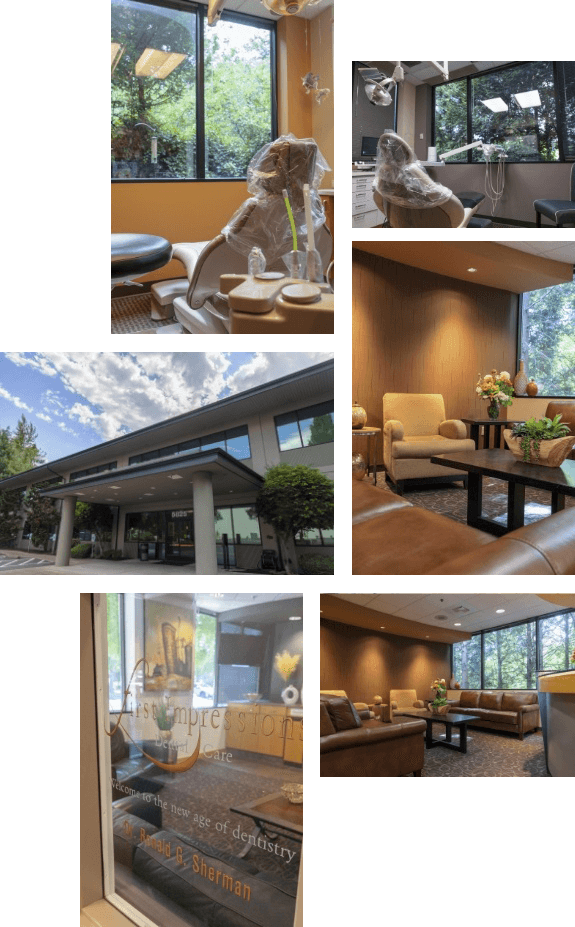 Collage of images of our dental office